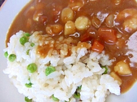 最終残りカレーの華麗なる変身♪エビと小柱のカレー